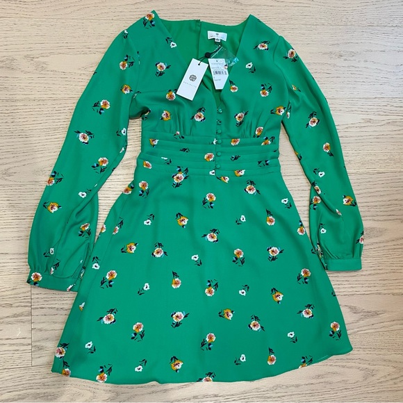 NEW Mini Dress, SOCIALITE, Floral, Flowy Skirt, Button Details, Long Sleeve, S - Picture 2 of 12